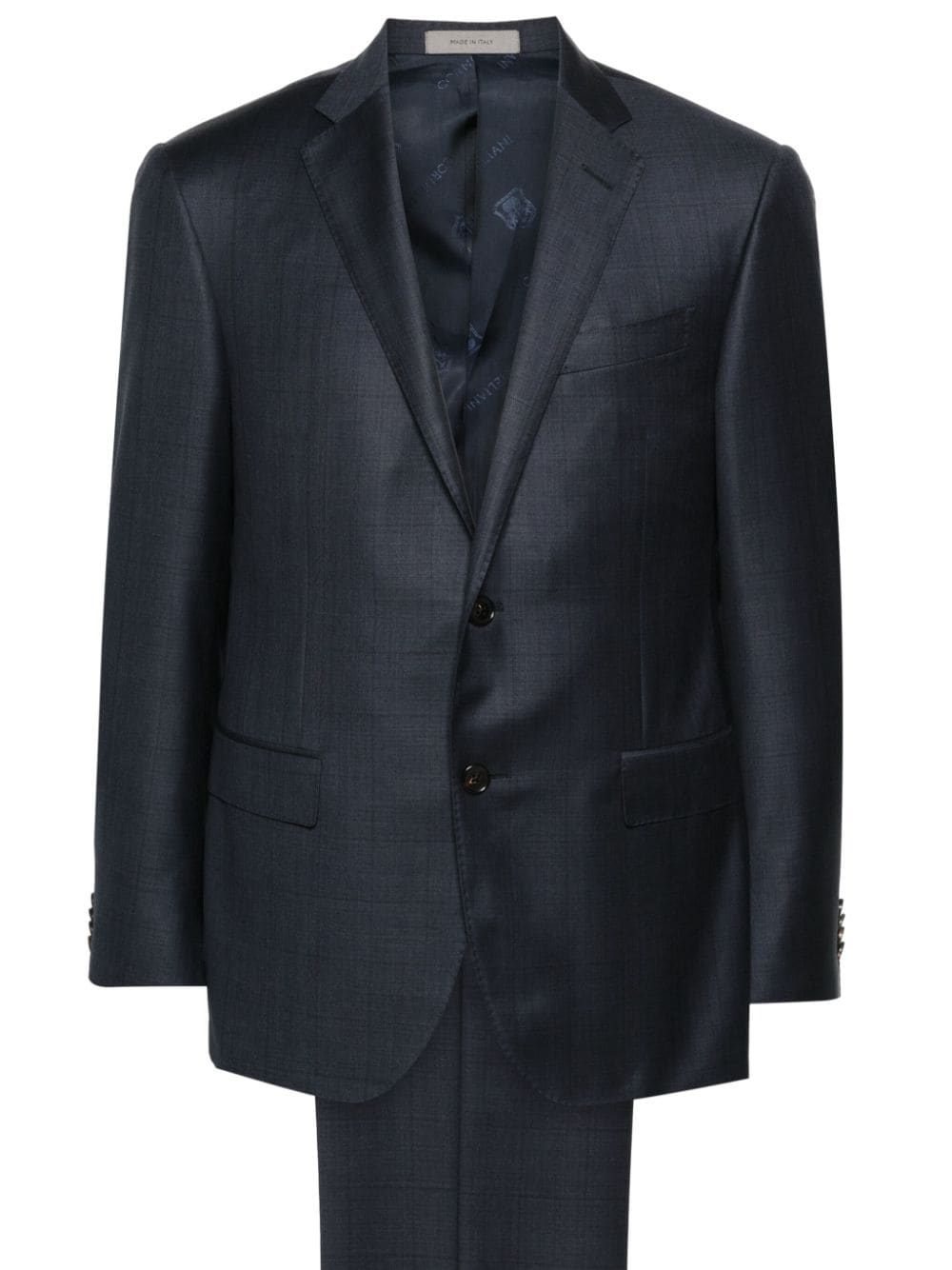 Corneliani check-pattern suit - Blue von Corneliani