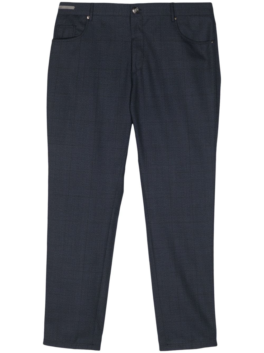 Corneliani checked tailored trousers - Blue von Corneliani