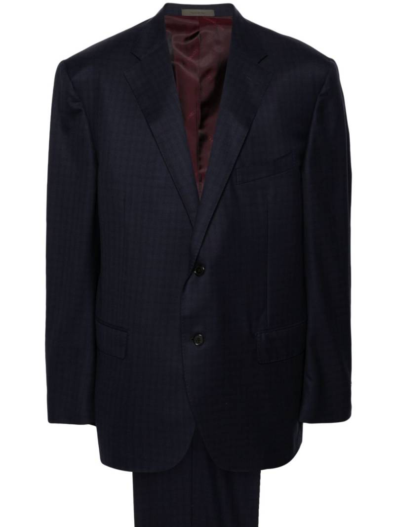 Corneliani checked wool suit - Blue von Corneliani