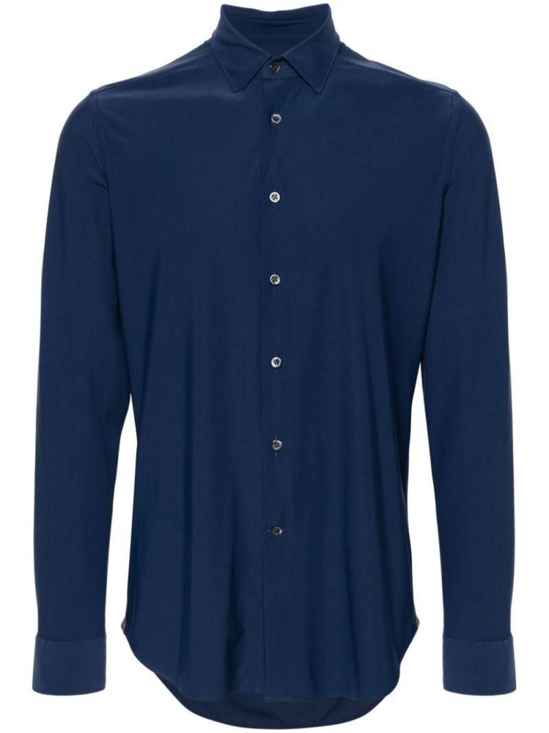 Corneliani classic-collar buttoned shirt - Blue von Corneliani