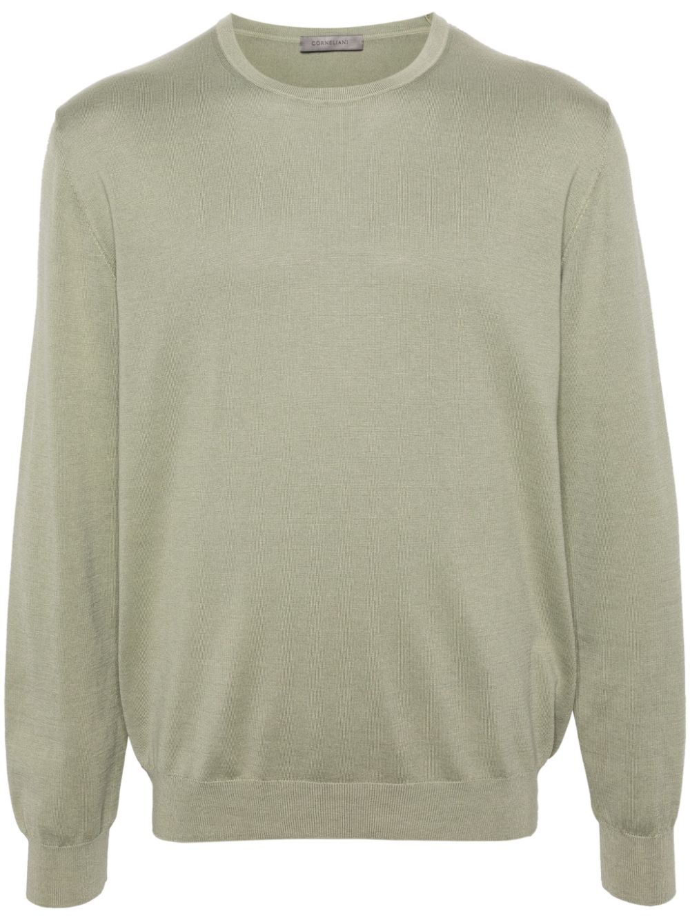 Corneliani crew-neck fine-knit jumper - Green von Corneliani