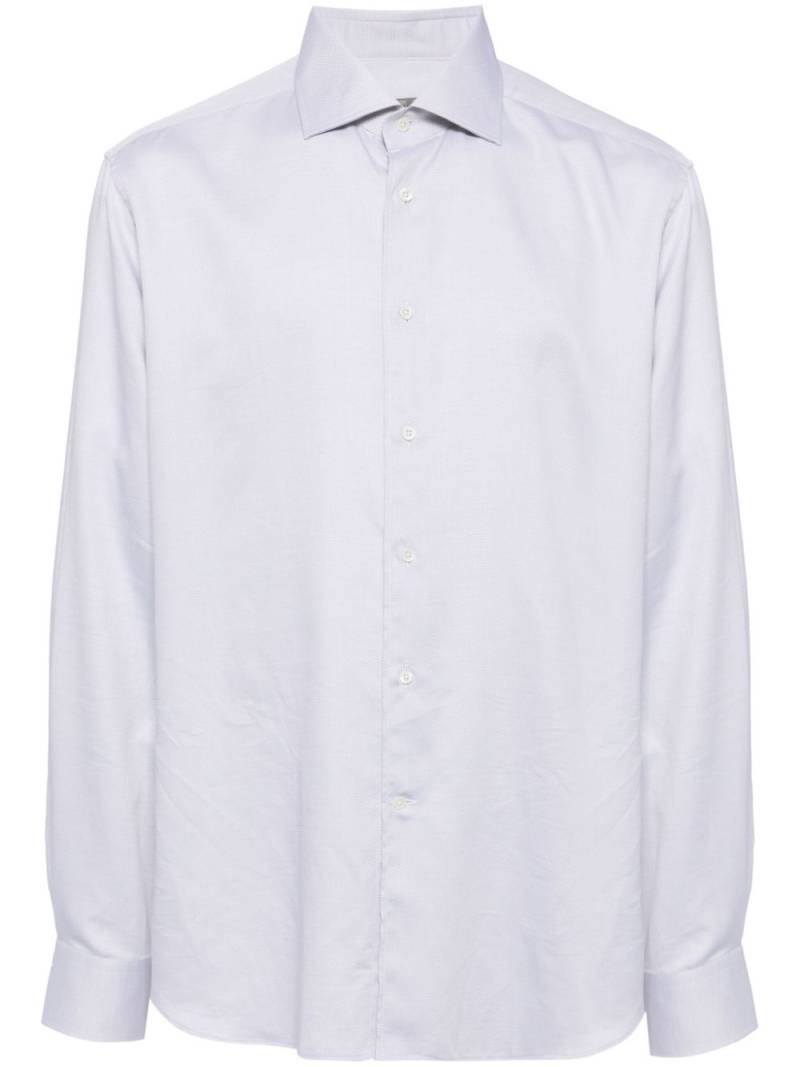 Corneliani cutaway-collar cotton shirt - Grey von Corneliani