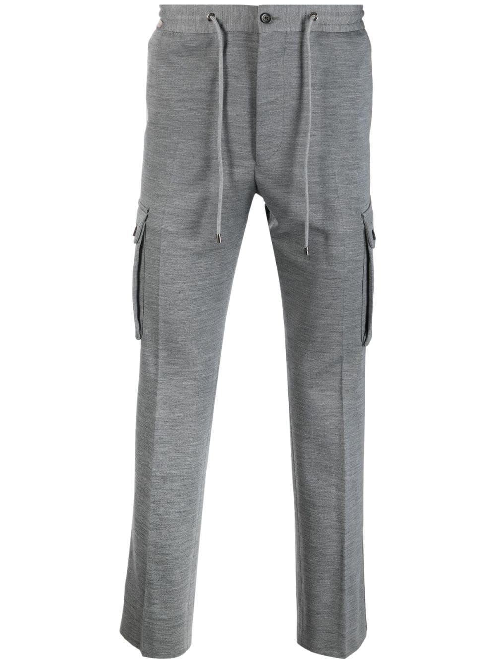 Corneliani drawstring-fastening straight-leg trousers - Grey von Corneliani