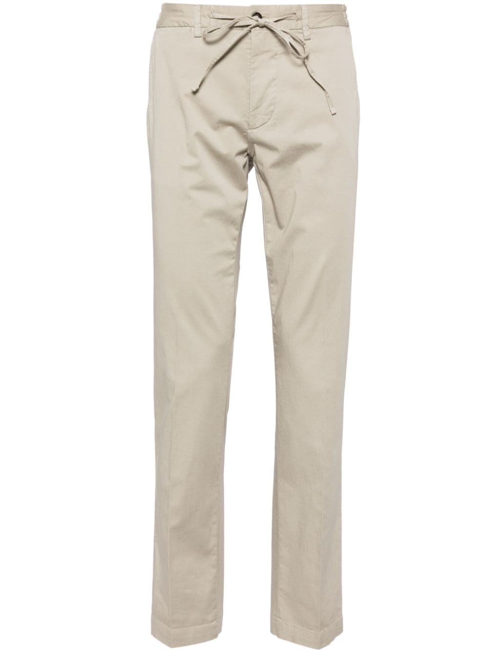 Corneliani drawstring straight-leg trousers - Neutrals von Corneliani