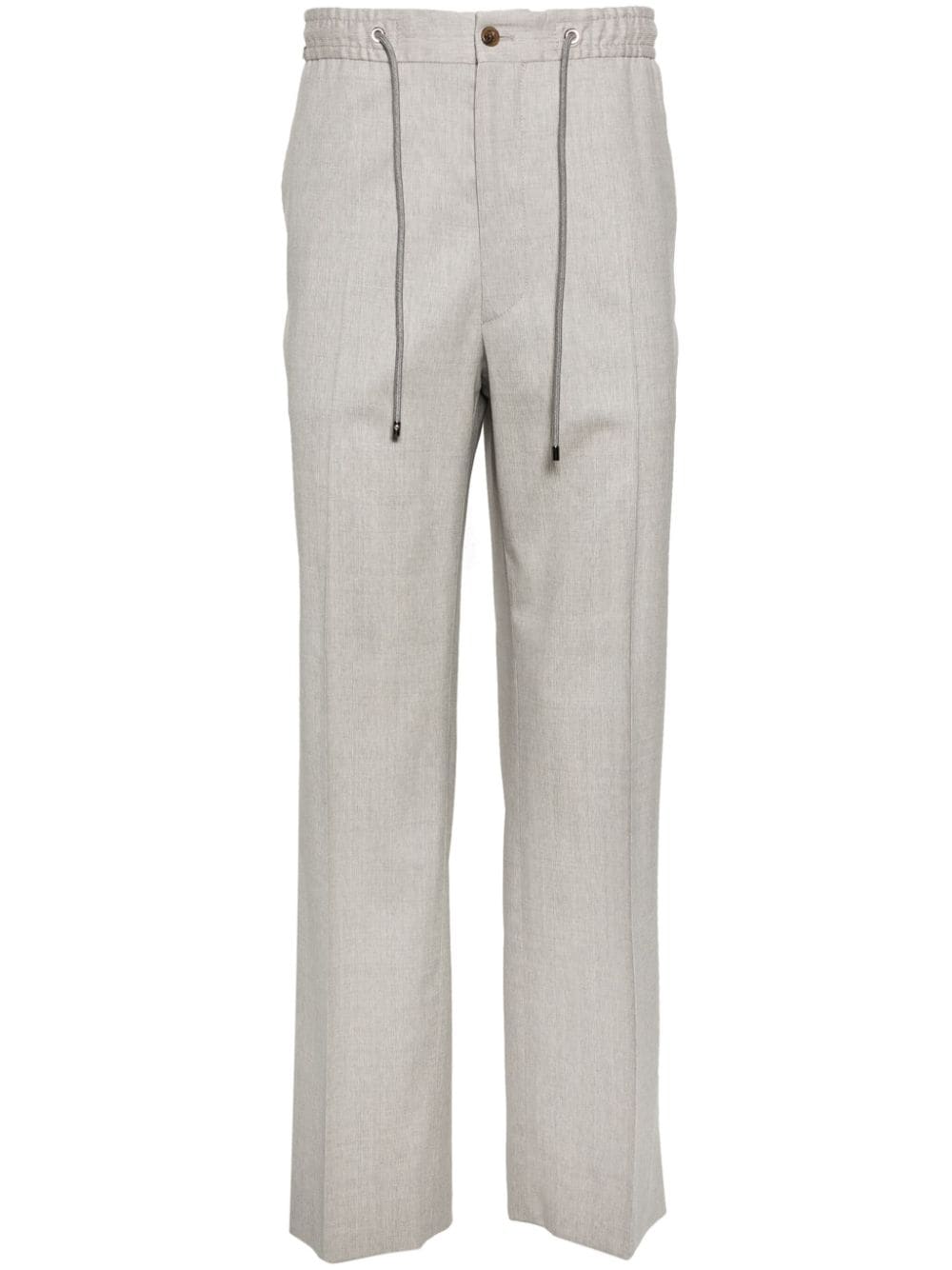 Corneliani drawstring tapered-leg trousers - Grey von Corneliani