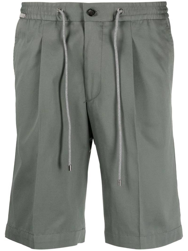 Corneliani drawstring-waist chino shorts - Green von Corneliani