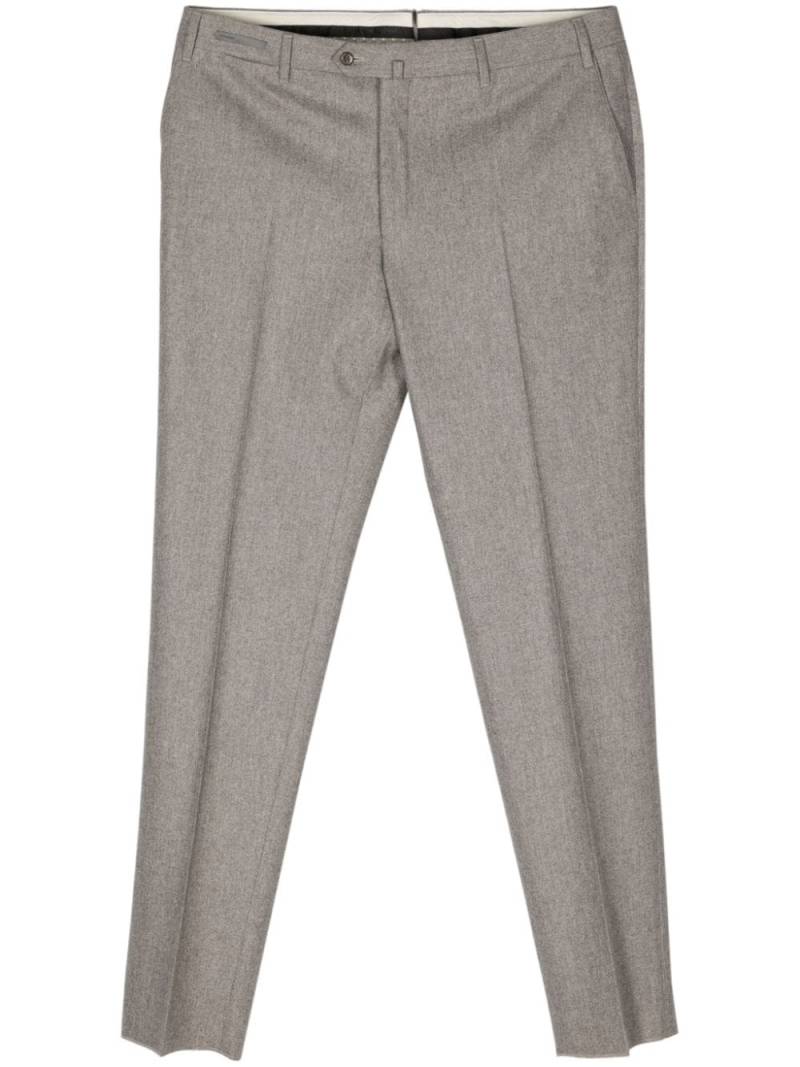 Corneliani felted virgin wool tailored trousers - Neutrals von Corneliani