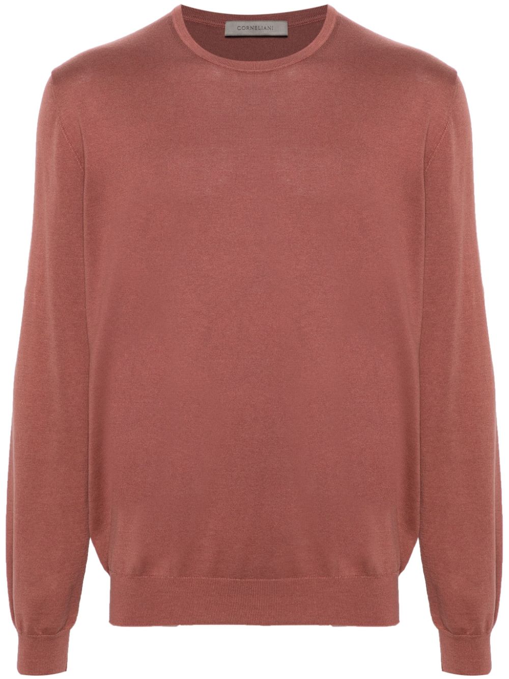 Corneliani fine-knit cotton-blend jumper - Red von Corneliani