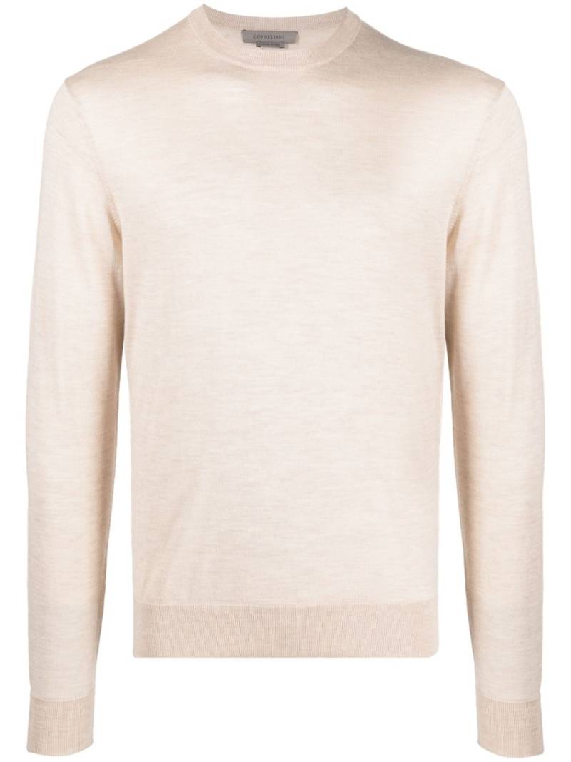 Corneliani fine-knit long-sleeve jumper - Neutrals von Corneliani