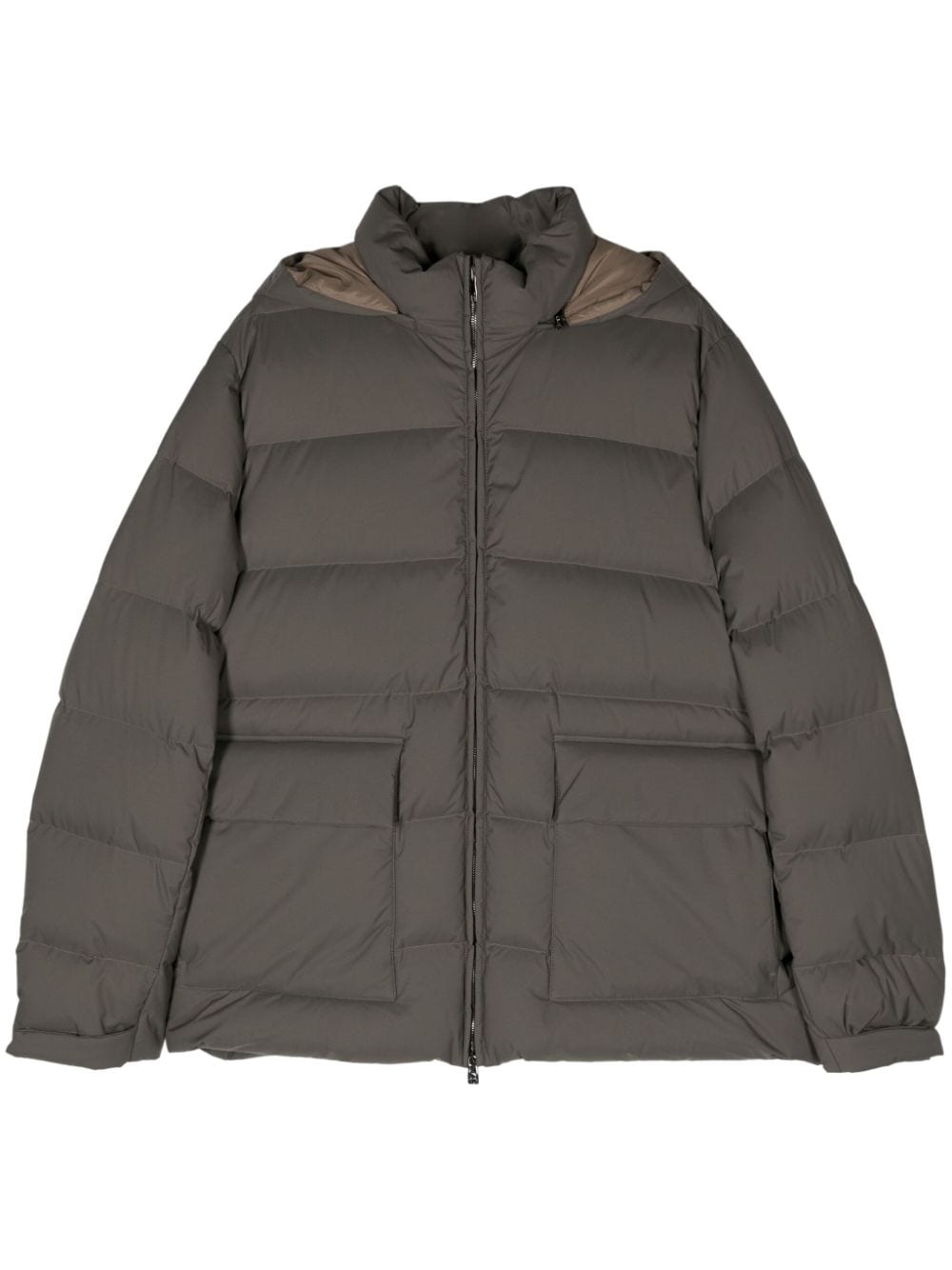 Corneliani hooded quilted puffer jacket - Green von Corneliani