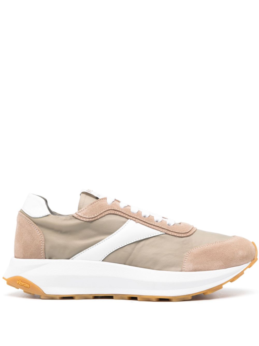 Corneliani lace-up panelled sneakers - Neutrals von Corneliani