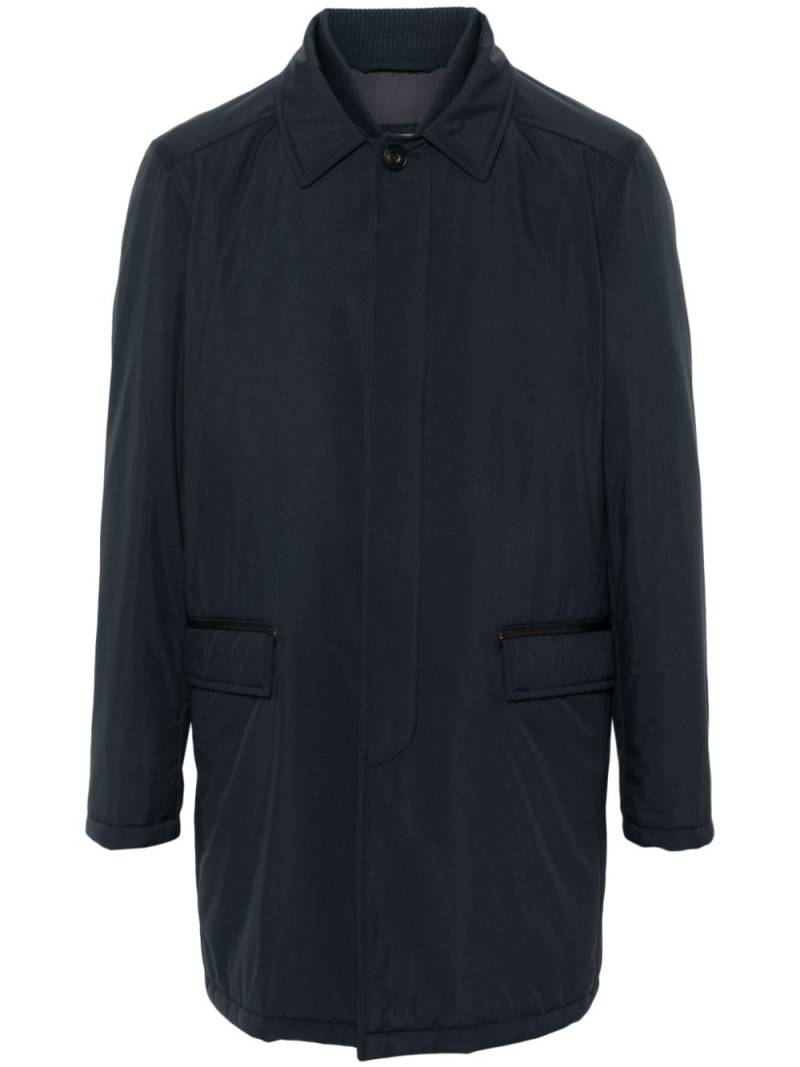 Corneliani layered-detail coat - Blue von Corneliani