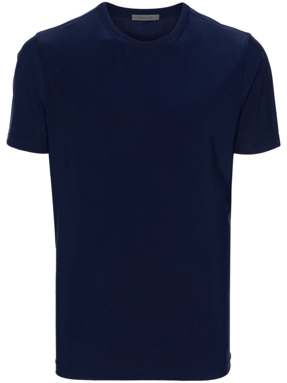 Corneliani logo-embroidered T-shirt - Blue von Corneliani