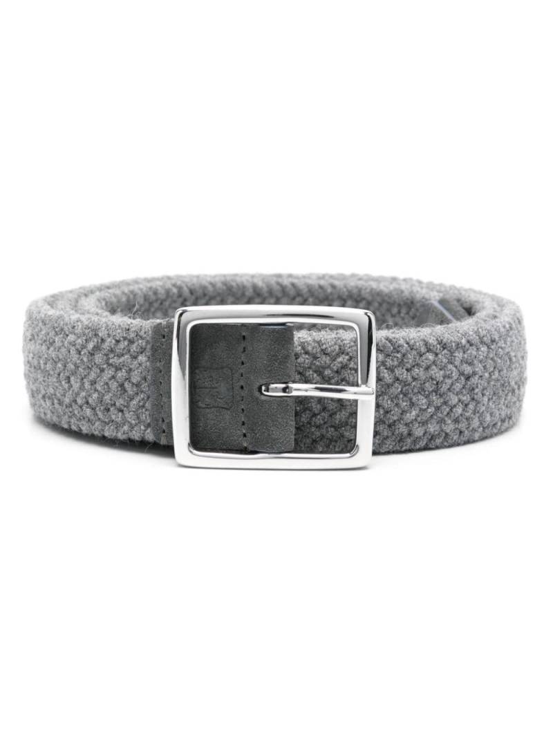 Corneliani logo-debossed belt - Grey von Corneliani