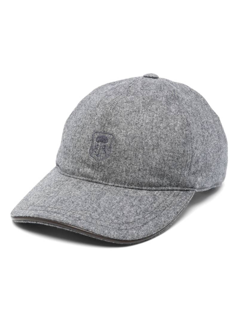 Corneliani logo-embroidered cap - Grey von Corneliani