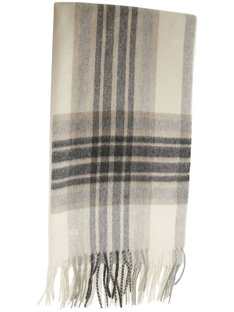 Corneliani logo-embroidered scarf - Neutrals von Corneliani