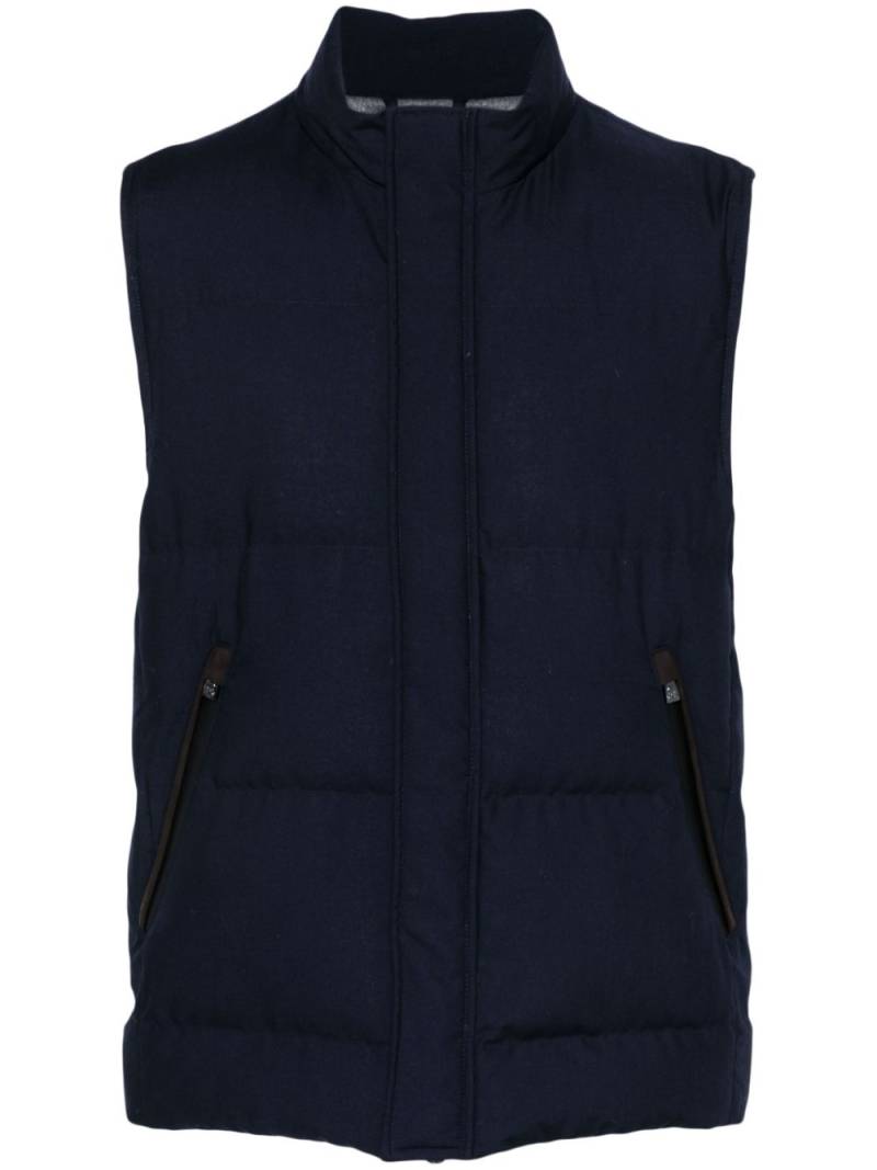 Corneliani logo-plaque gilet - Blue von Corneliani