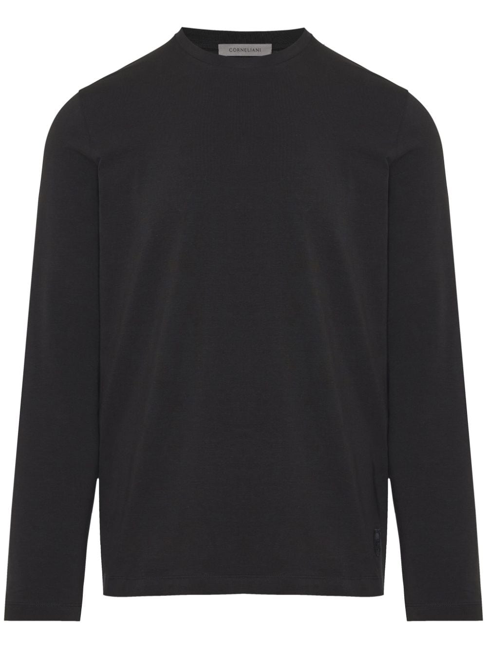 Corneliani long-sleeve cotton sweatshirt - Black von Corneliani