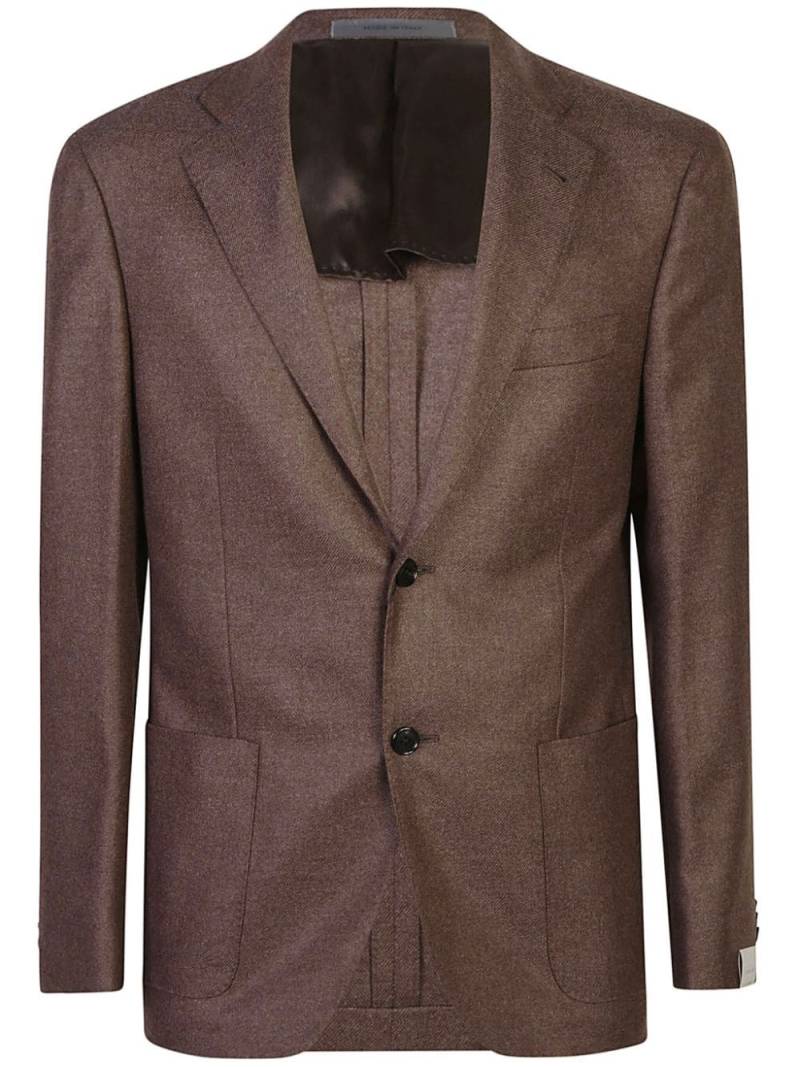 Corneliani mélange-effect blazer - Brown von Corneliani