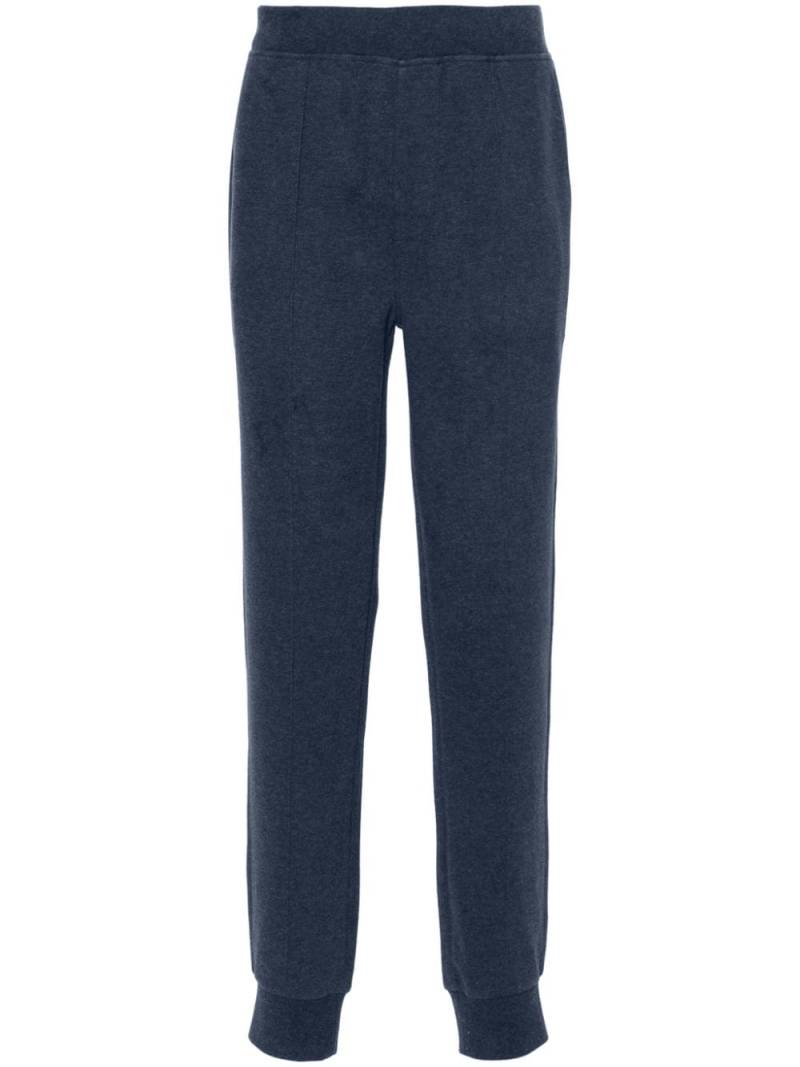 Corneliani mélange-effect track pants - Blue von Corneliani