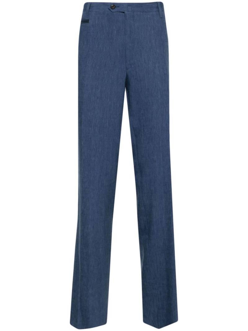 Corneliani mid-rise tailored trousers - Blue von Corneliani