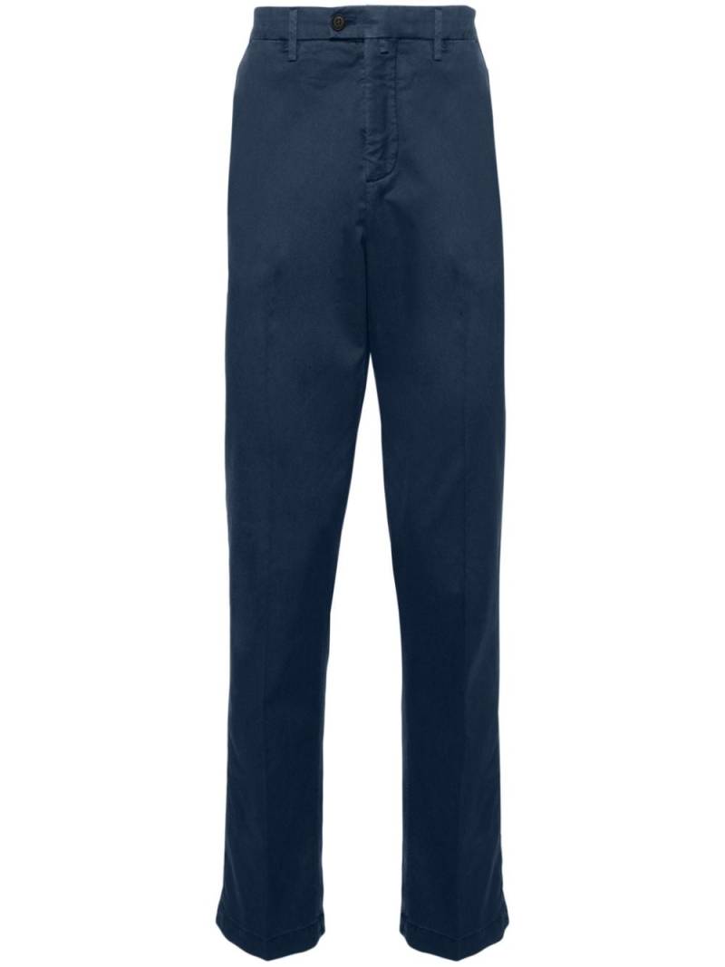 Corneliani mid-rise tapered chinos - Blue von Corneliani