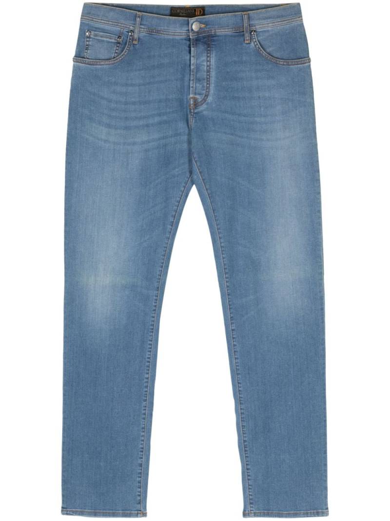 Corneliani mid-rise tapered jeans - Blue von Corneliani