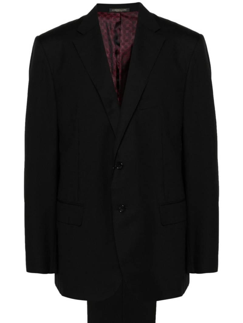 Corneliani mini-check single-breasted suit - Black von Corneliani