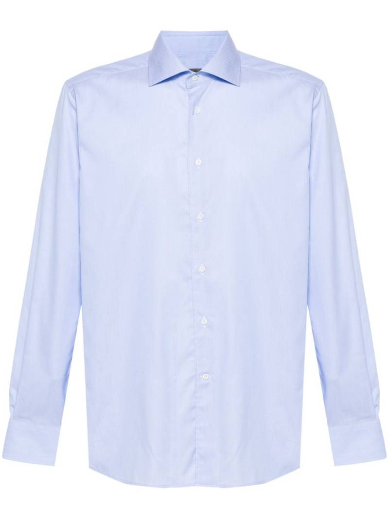 Corneliani mini-checked shirt - Blue von Corneliani