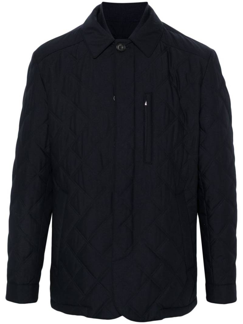 Corneliani padded jacket - Blue von Corneliani