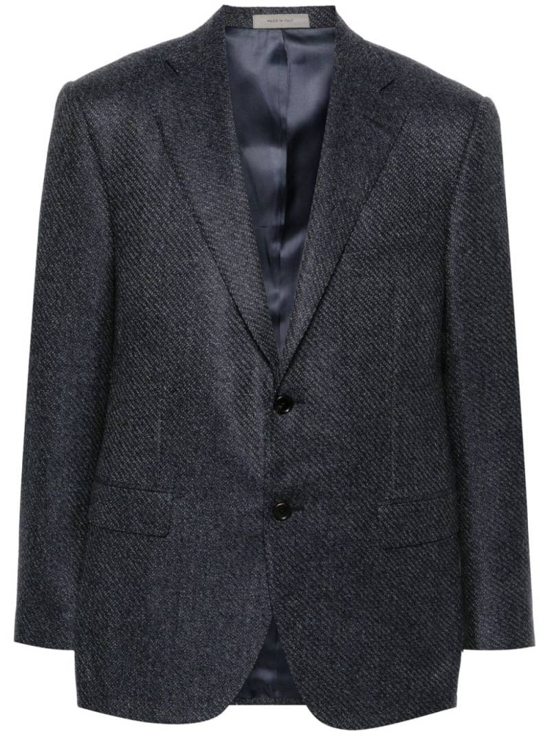 Corneliani patterned-jacquard blazer - Blue von Corneliani