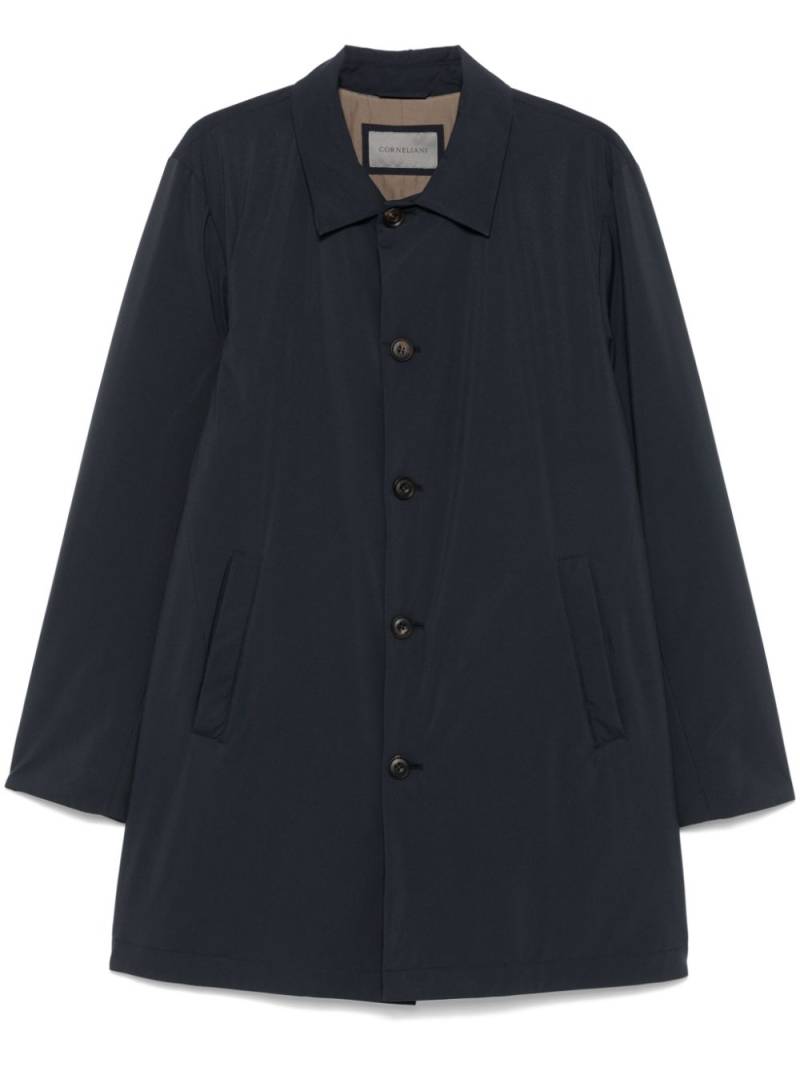 Corneliani poplin raincoat - Blue von Corneliani