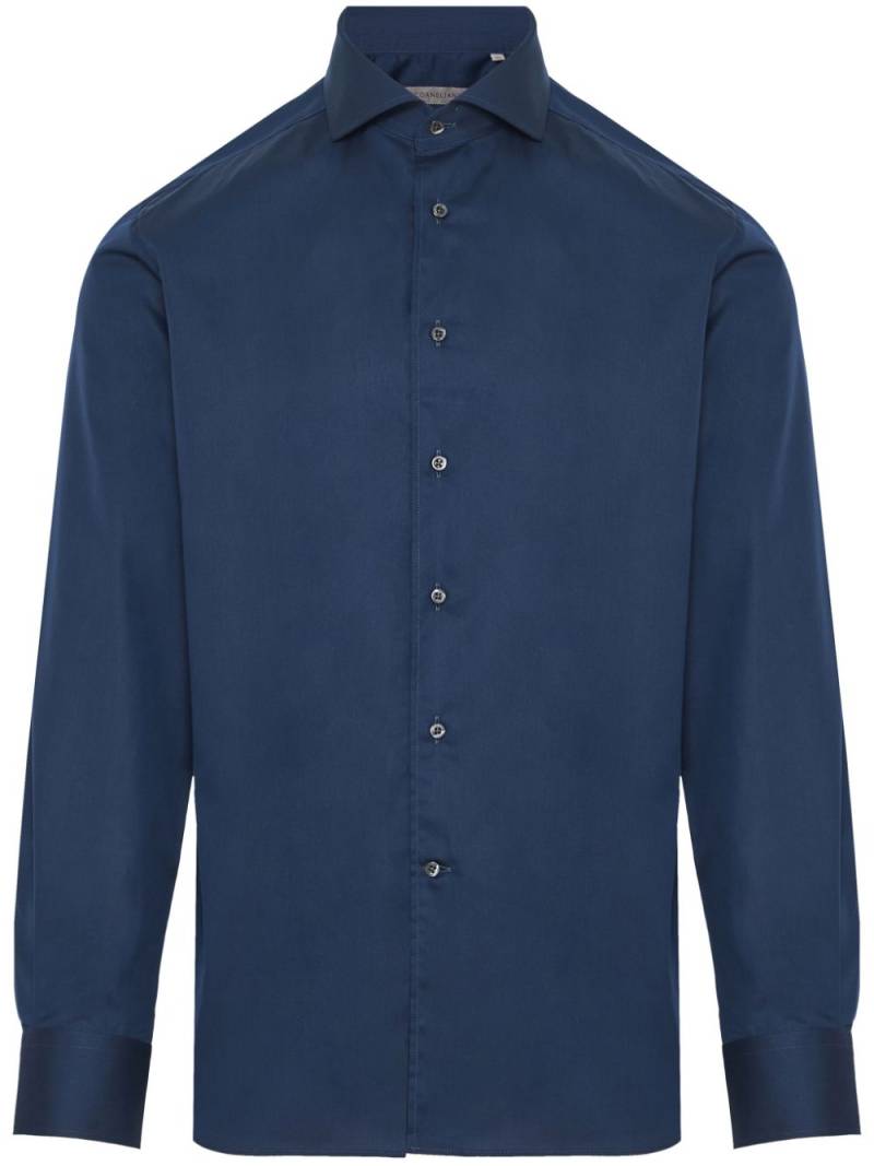 Corneliani poplin shirt - Blue von Corneliani