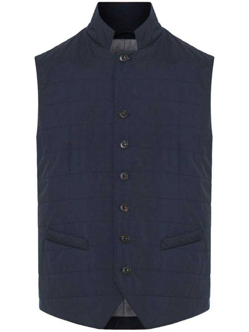 Corneliani poplin waistcoat - Blue von Corneliani