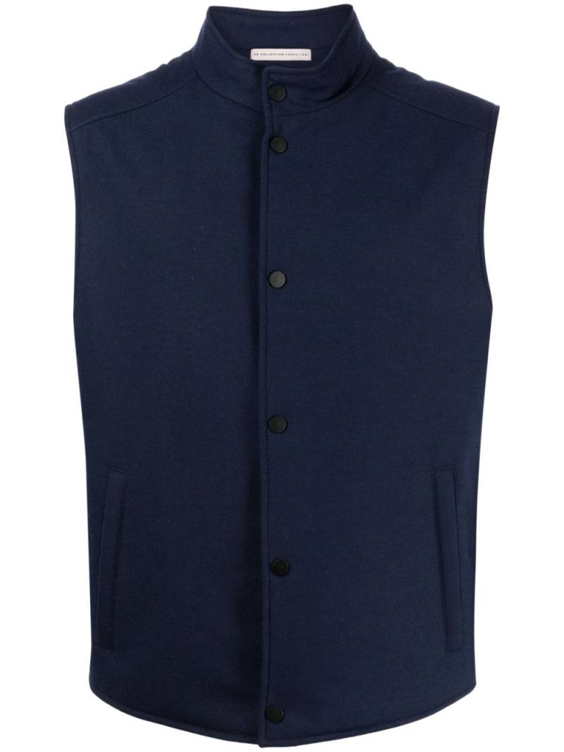 Corneliani press-stud single-breasted vest - Blue von Corneliani