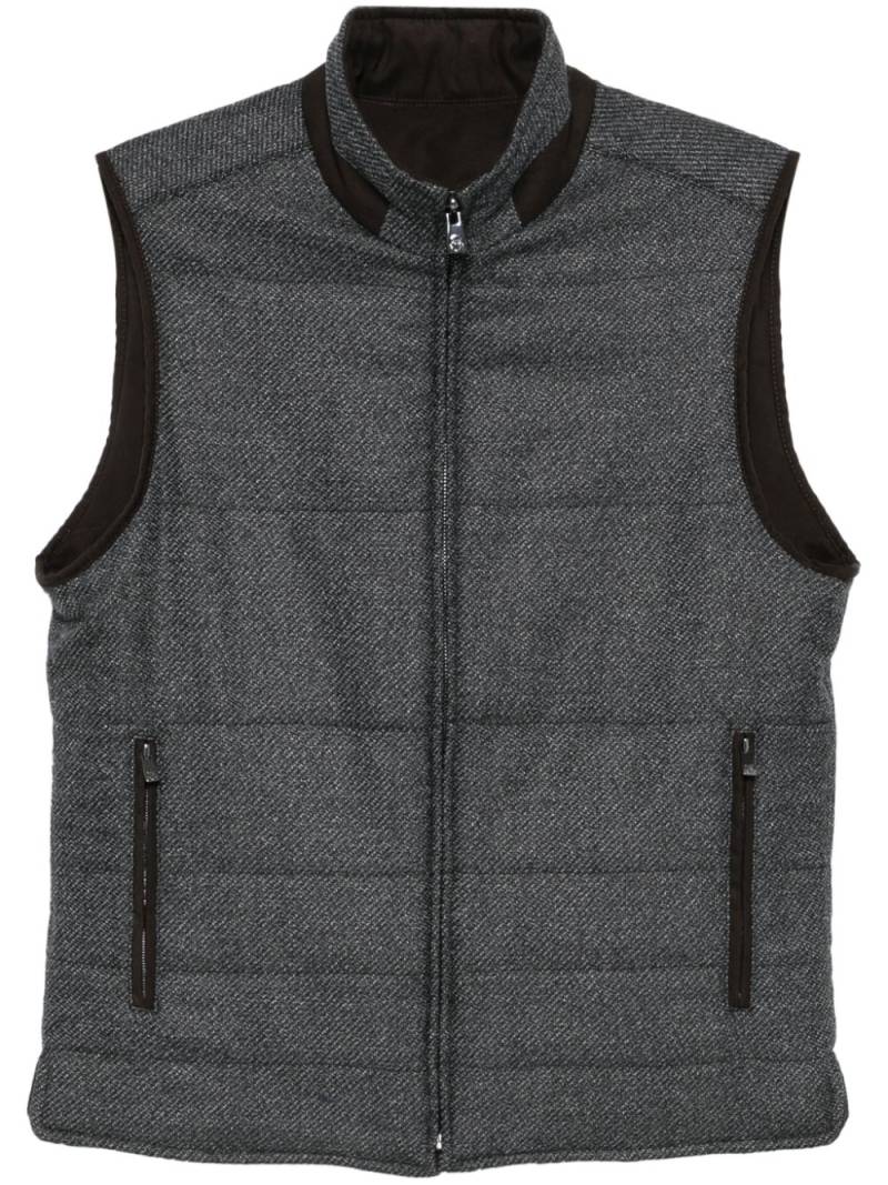 Corneliani quilted gilet - Grey von Corneliani