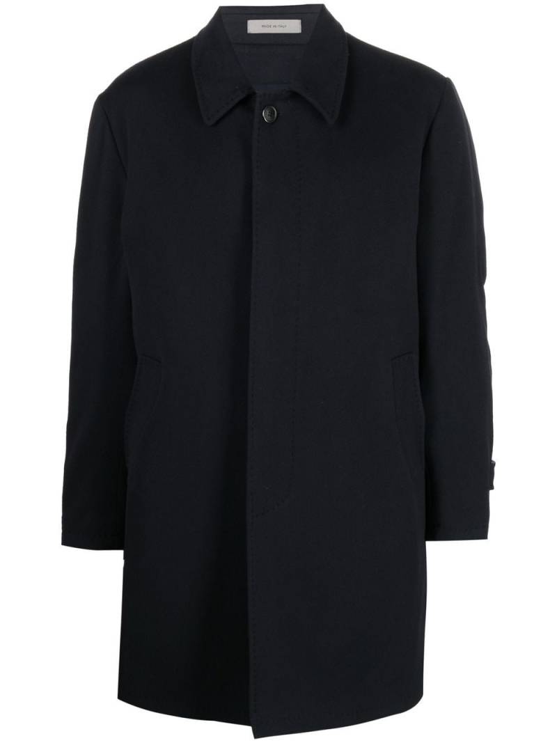 Corneliani single-breasted button-fastening coat - Blue von Corneliani