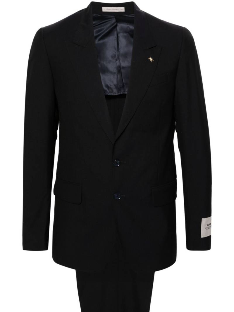 Corneliani single-breasted virgin wool suit - Blue von Corneliani