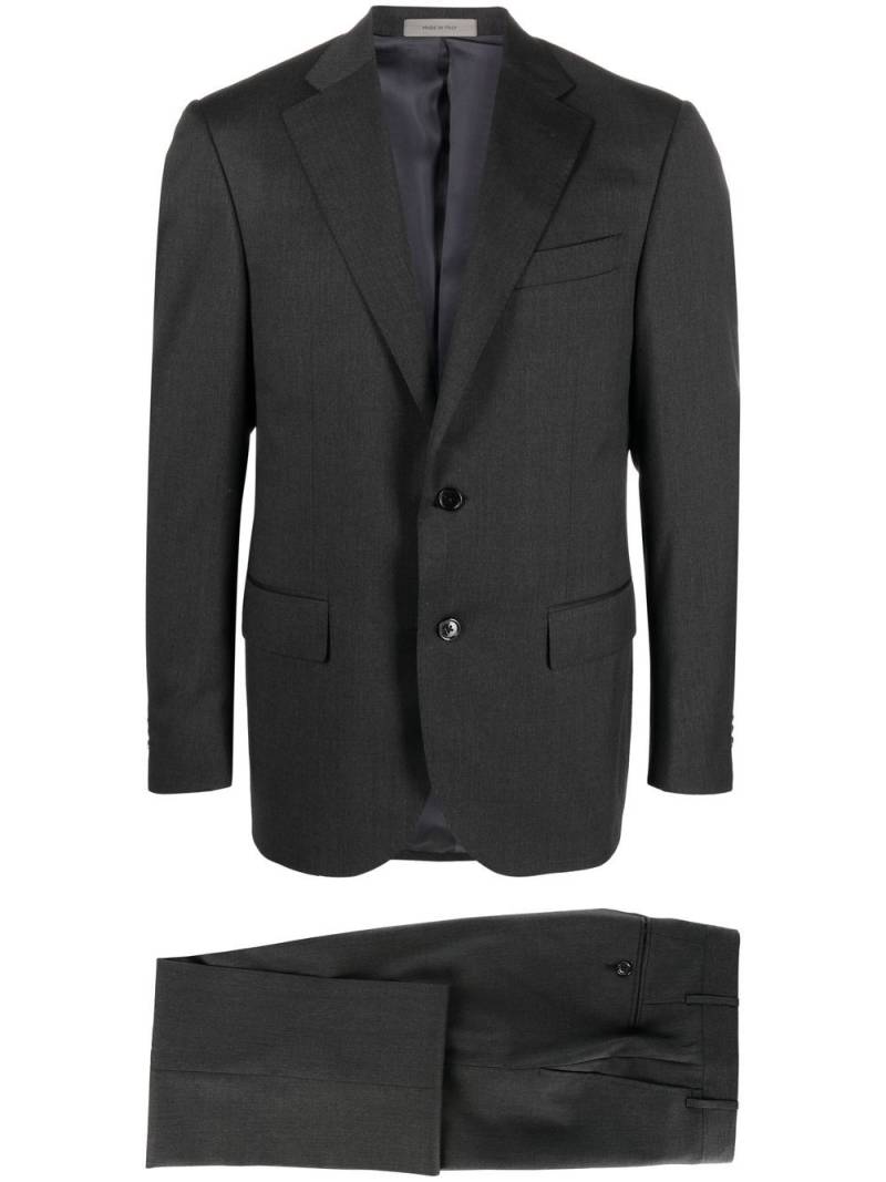 Corneliani single-breasted virgin-wool suit - Grey von Corneliani