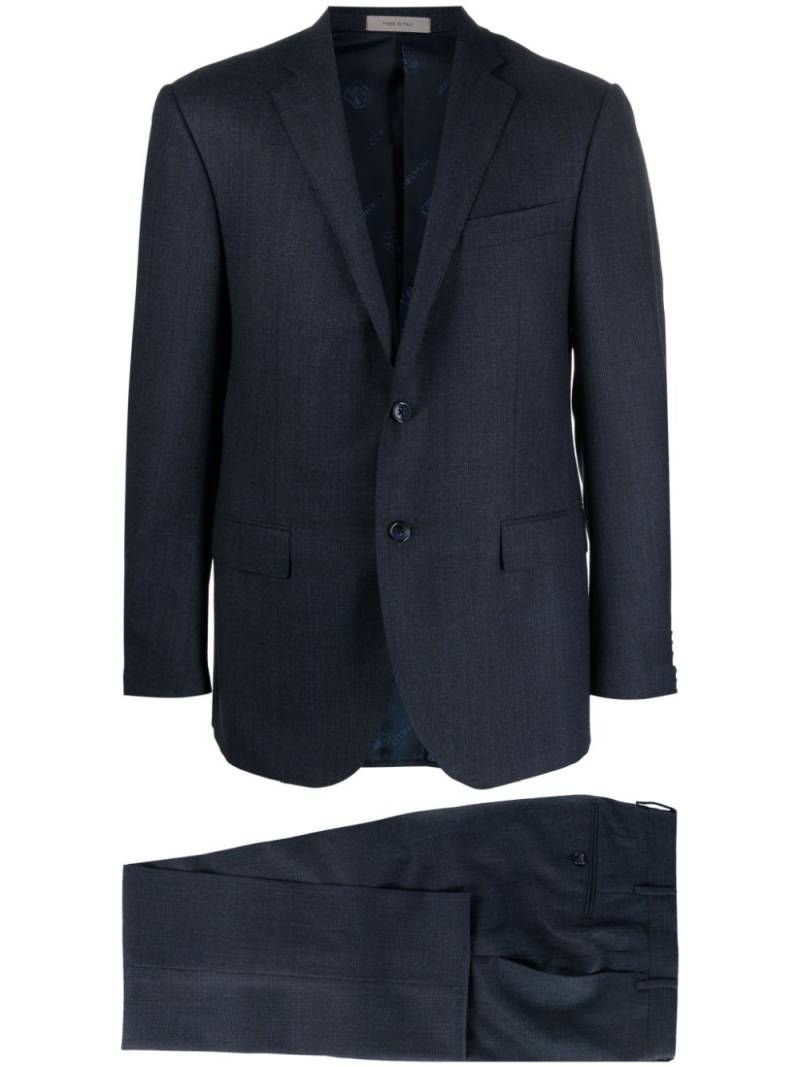 Corneliani single-breasted wool suit - Blue von Corneliani