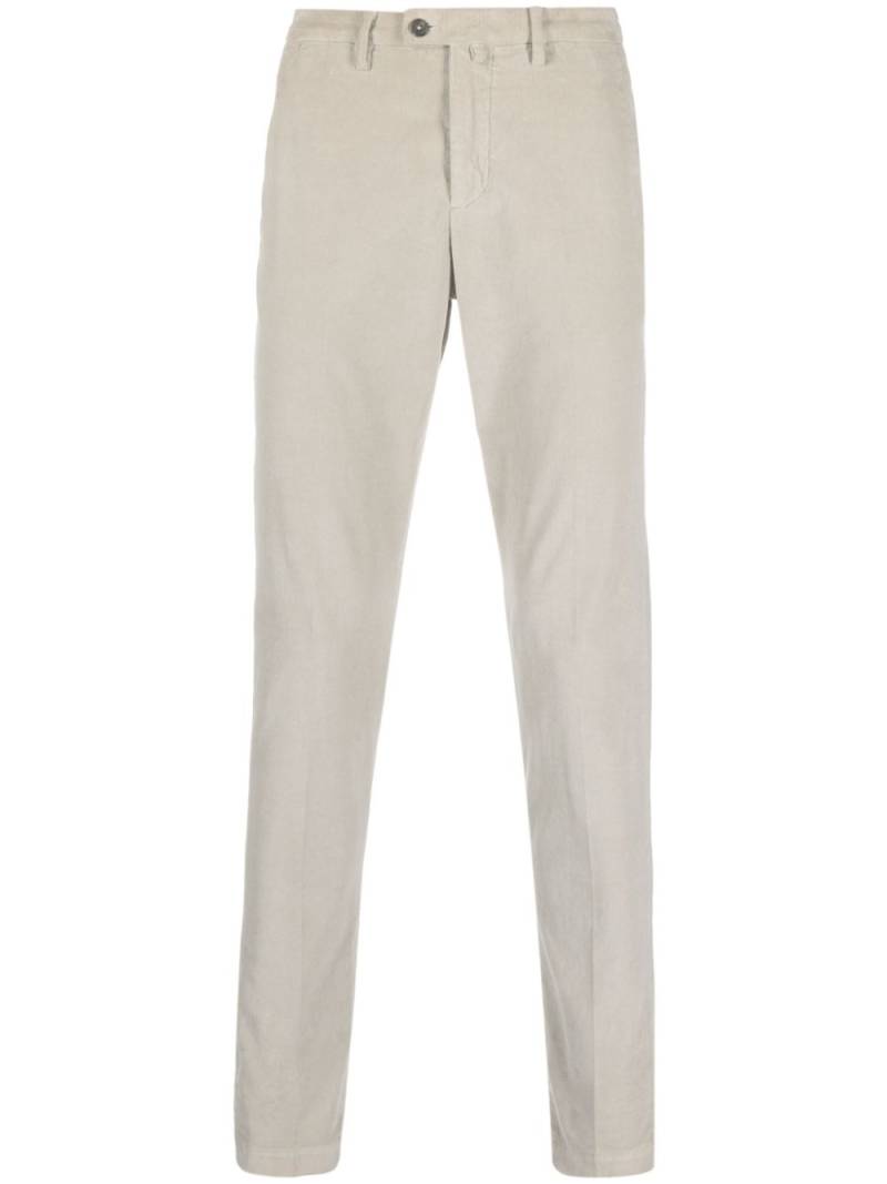 Corneliani slim-cut corduroy trousers - Neutrals von Corneliani