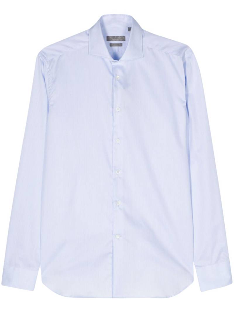 Corneliani slub-texture shirt - Blue von Corneliani