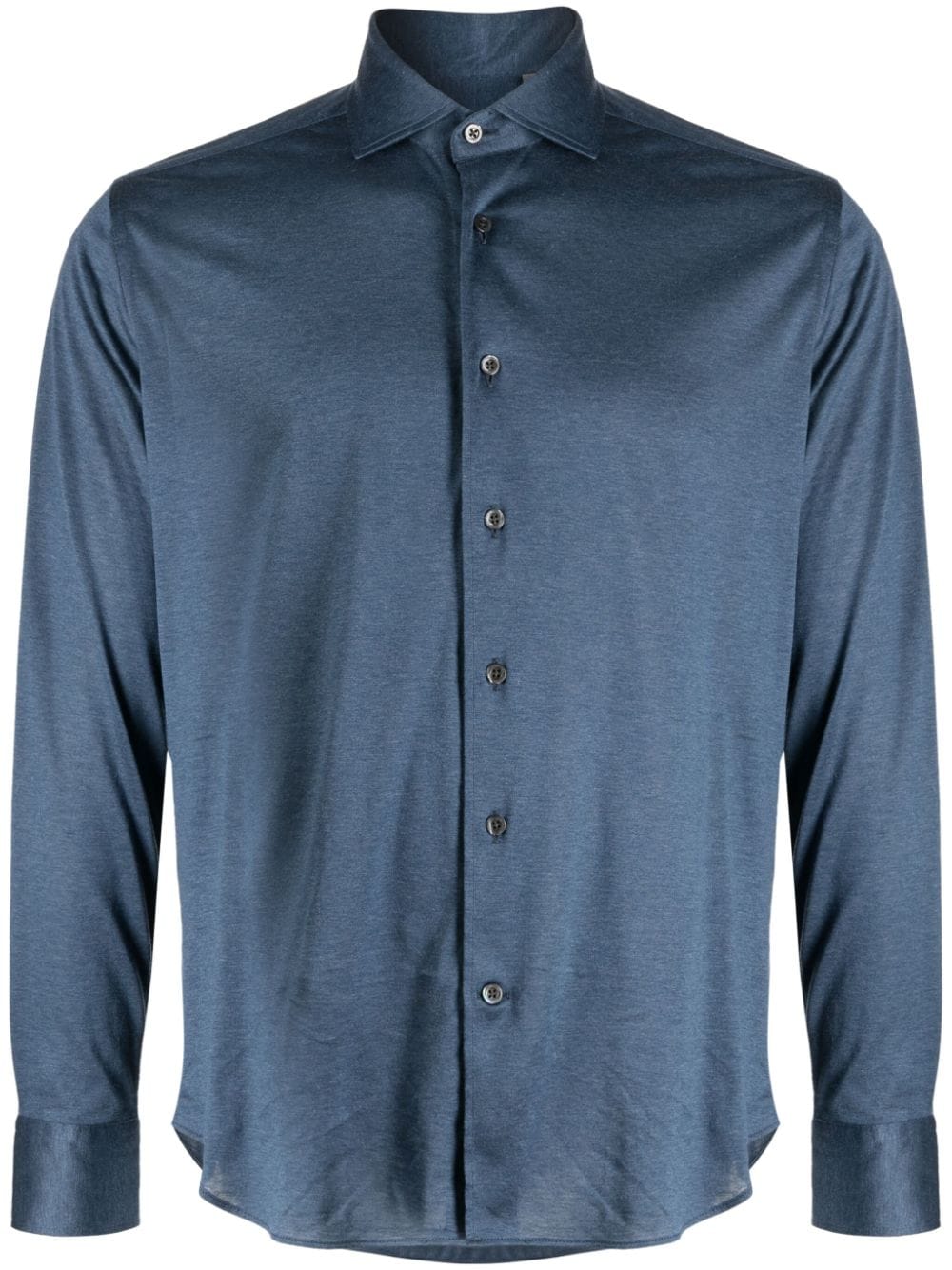 Corneliani spread-collar cotton shirt - Blue von Corneliani