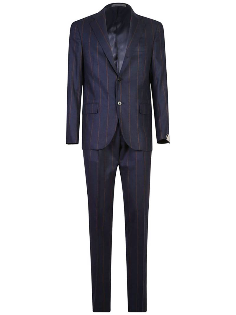 Corneliani striped blazer - Blue von Corneliani