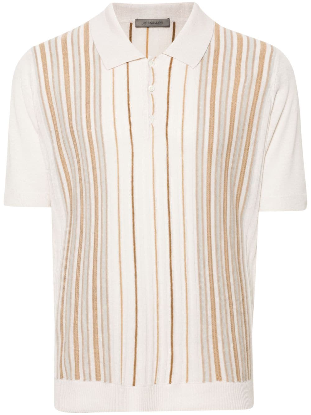 Corneliani striped polo shirt - Neutrals von Corneliani