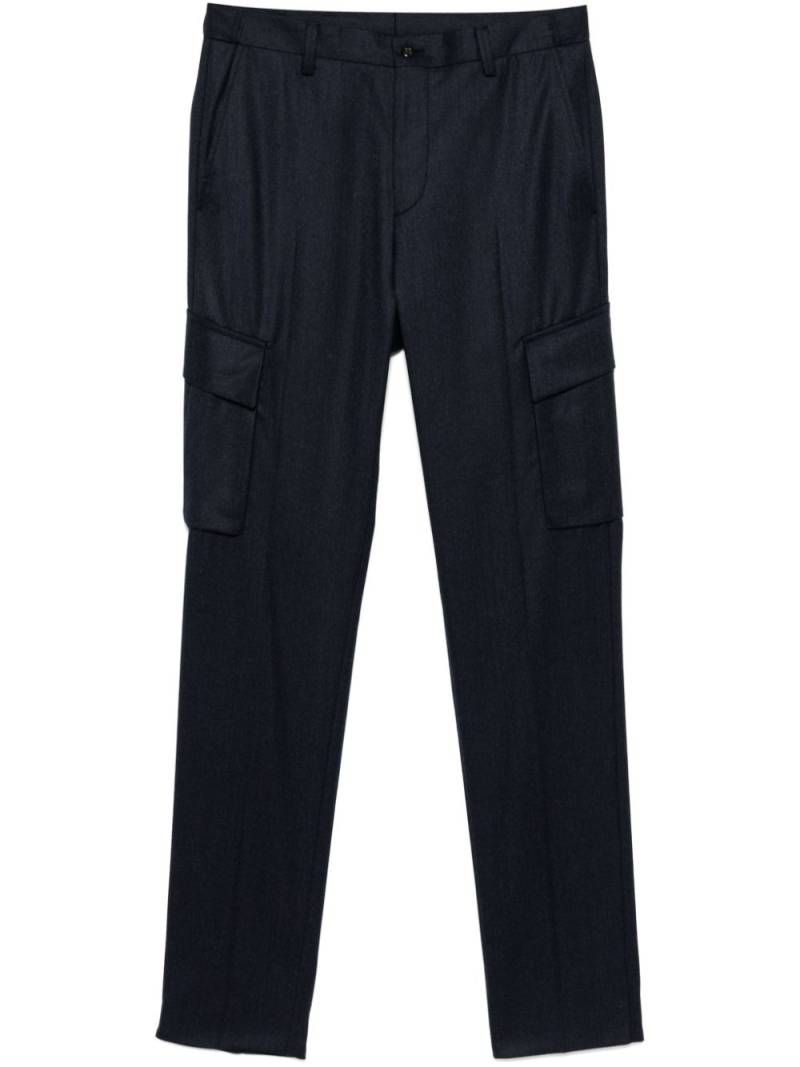 Corneliani virgin wool cargo pants - Blue von Corneliani