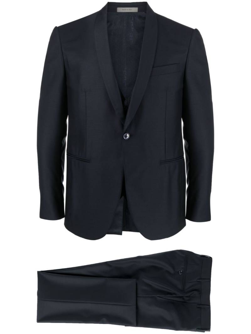 Corneliani virgin-wool single-breasted suit - Blue von Corneliani