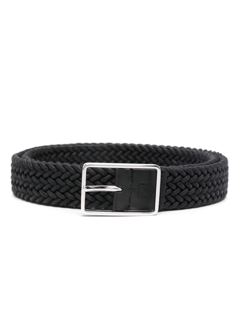 Corneliani waxed braided belt - Black von Corneliani