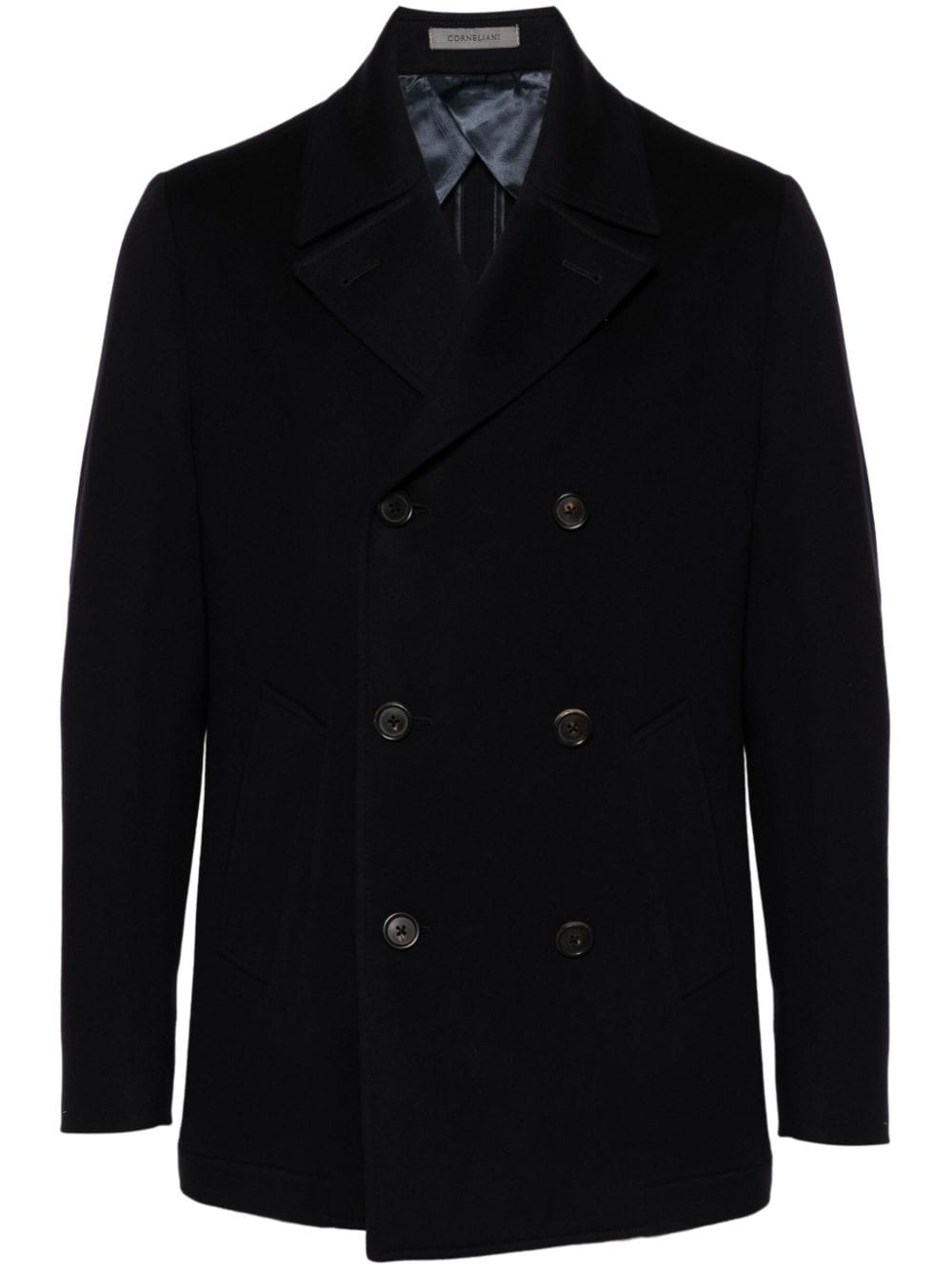 Corneliani wool peacoat - Blue