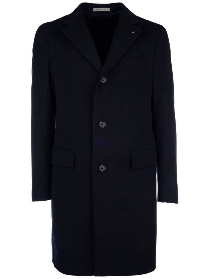 Corneliani wool single-breasted coat - Blue von Corneliani